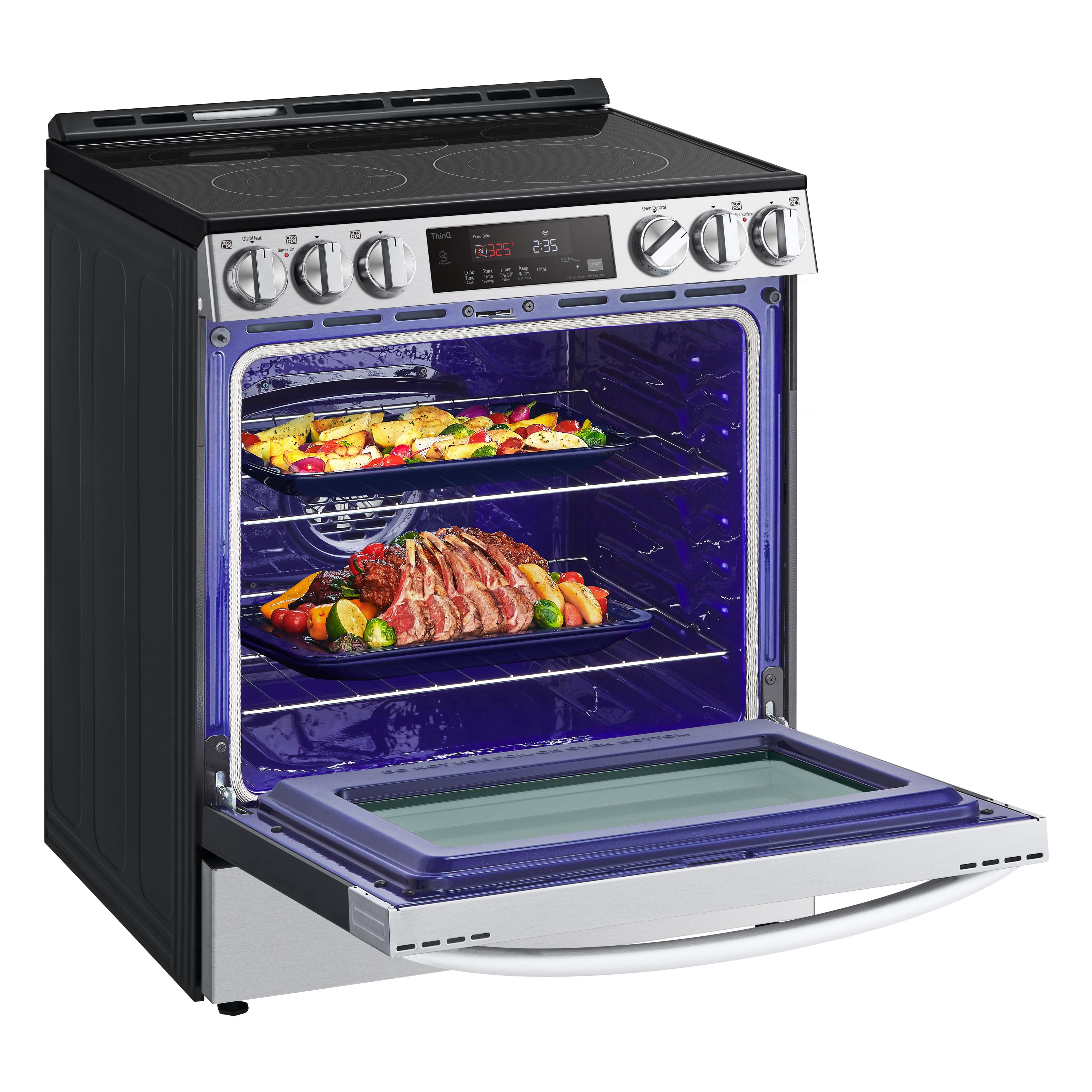 LG 30-inch Slide-in Electric Range with Air Fry Technology LSEL6333F