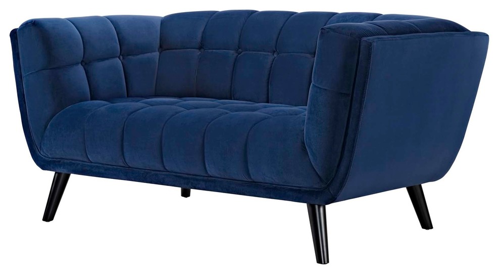 Modern Armchair and Lovesea and Sofa Set  Velvet Fabric   Midcentury   Living Room Furniture Sets   by House Bound  Houzz