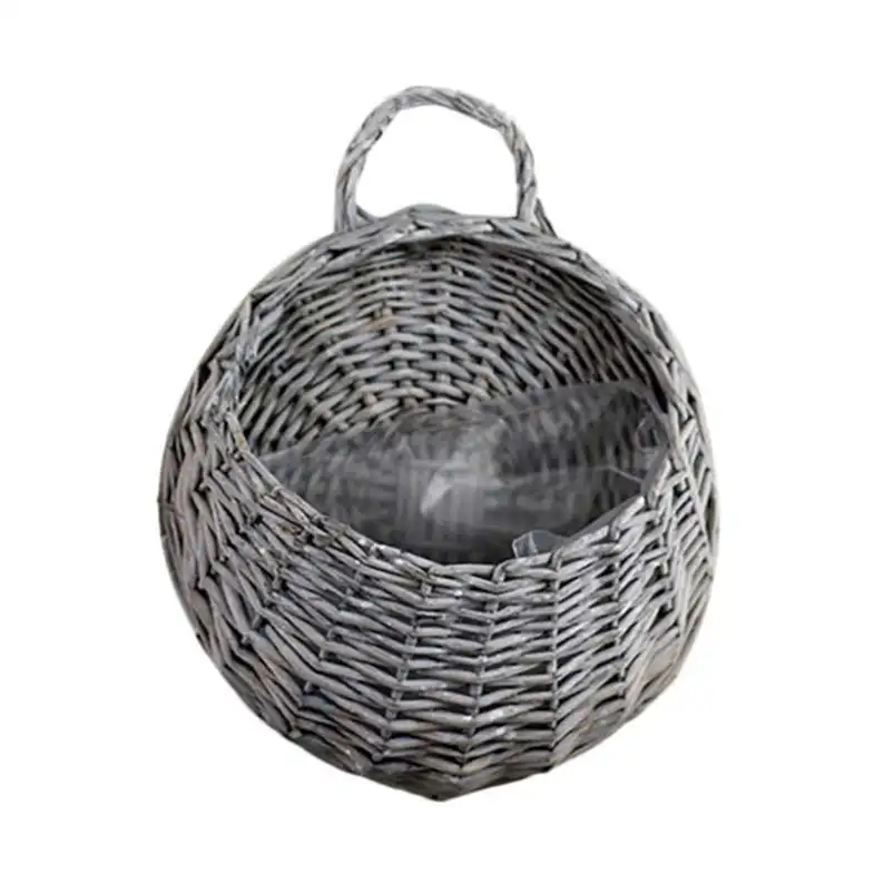 HOT Basic Modern DESIGN Natural Sustainable Sturdy Rattan Hanging Planter Pots  Flower Pots for House Decor