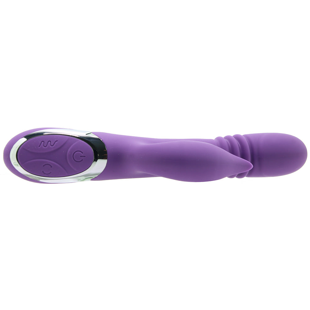 Enchanted Kisser Thrusting Rabbit Vibe in Purple