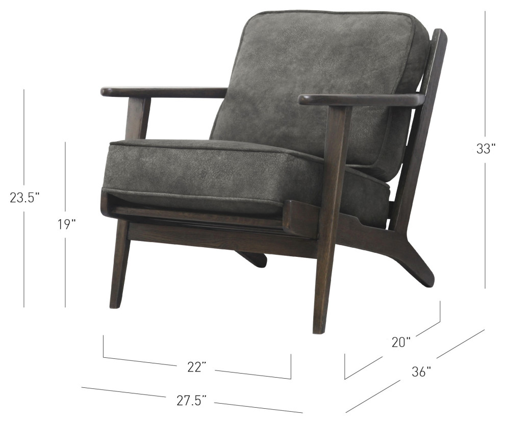 Albert Accent Arm Chair   Midcentury   Armchairs And Accent Chairs   by New Pacific Direct Inc.  Houzz