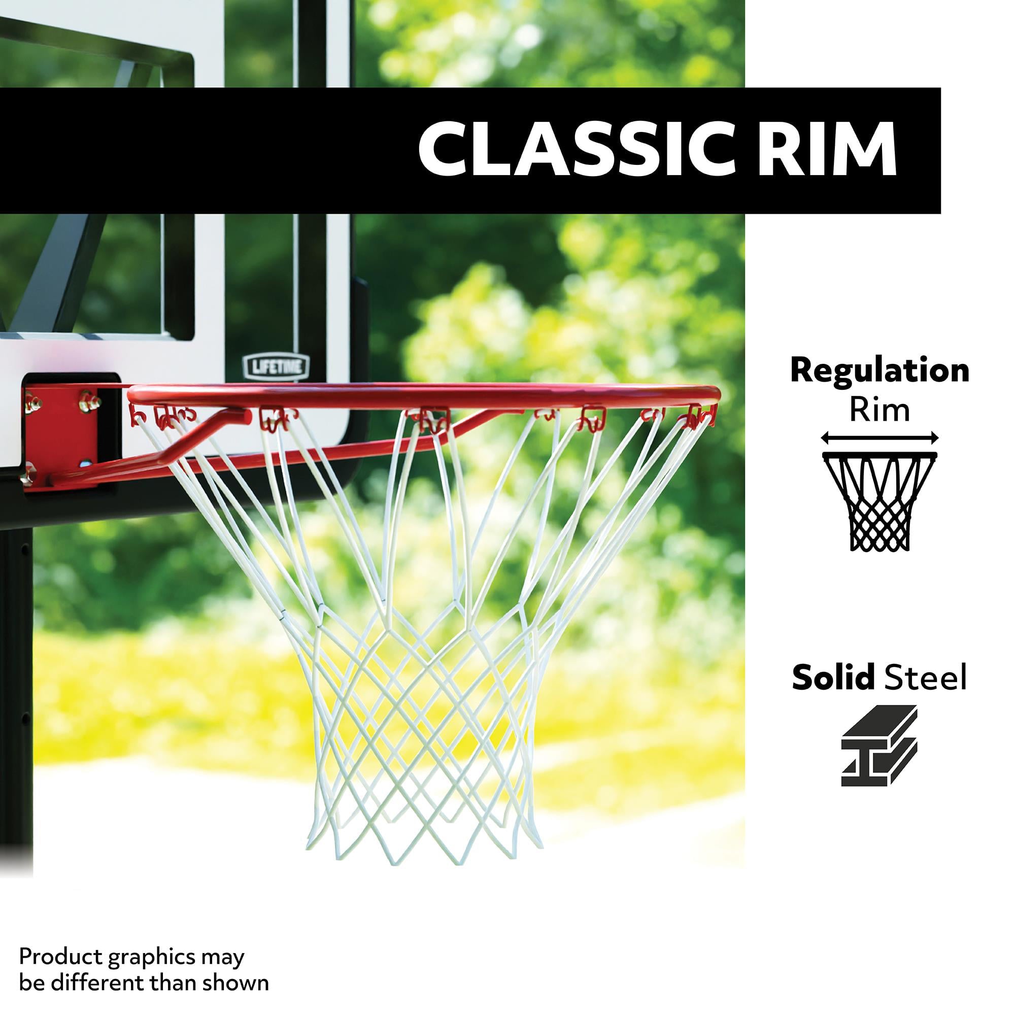 Lifetime Adjustable Portable Basketball Hoop (44-Inch Polycarbonate) - 90023