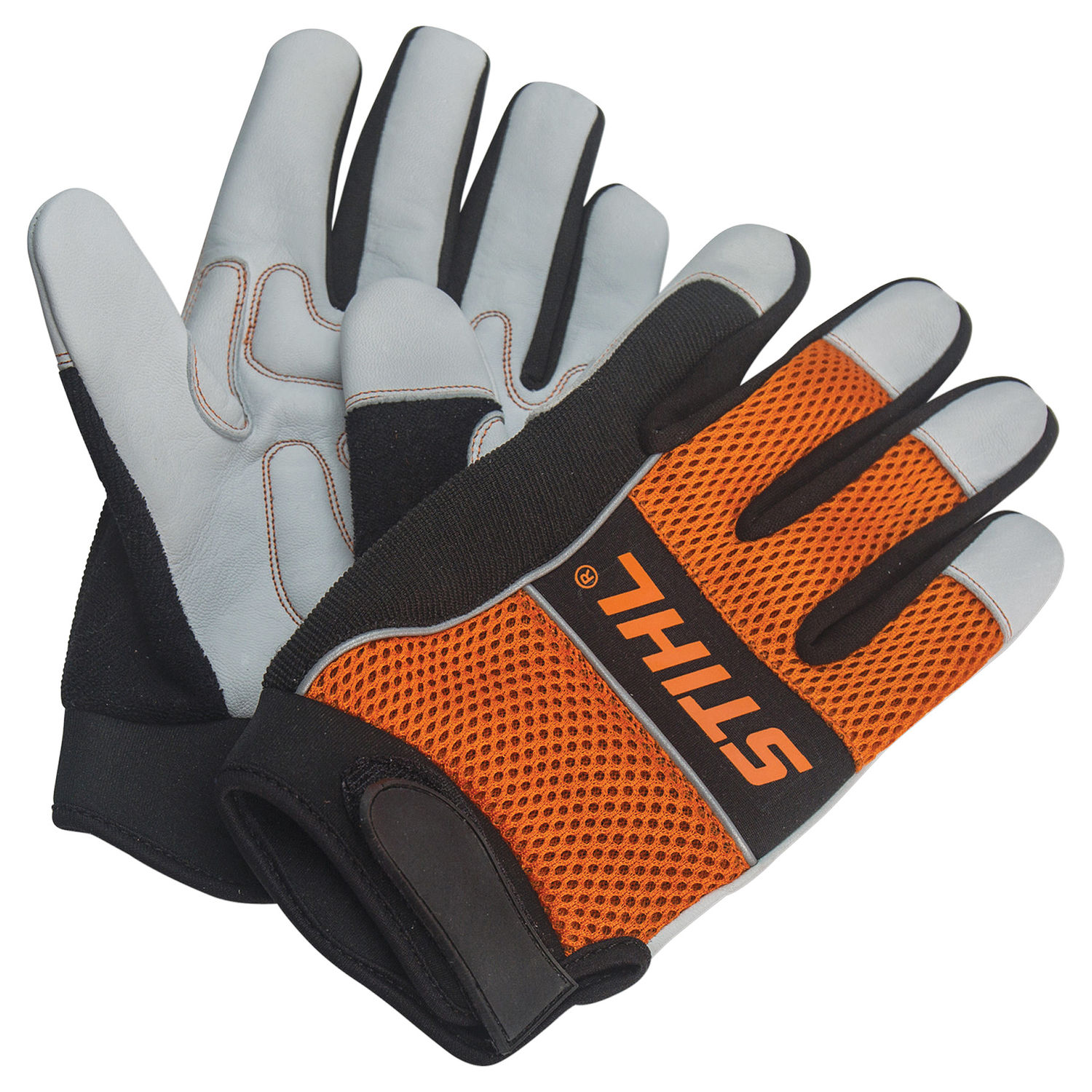 STIHL Meshback Gloves Orange/White M 1 pair