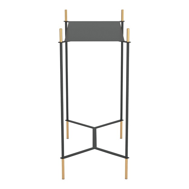 Aspen Side Table Gold black Zm Home