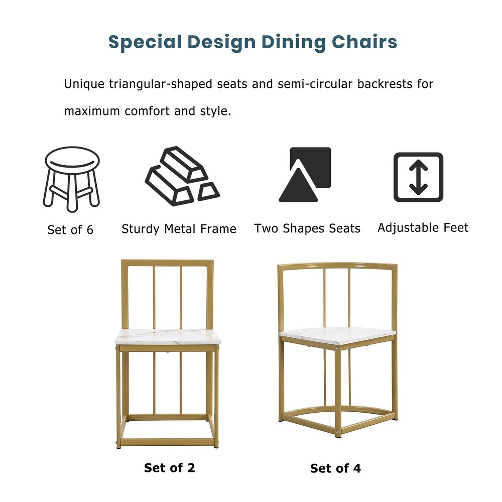 Classic Style 7 Piece Dining Set  Includes Dining Table  6 Chairs