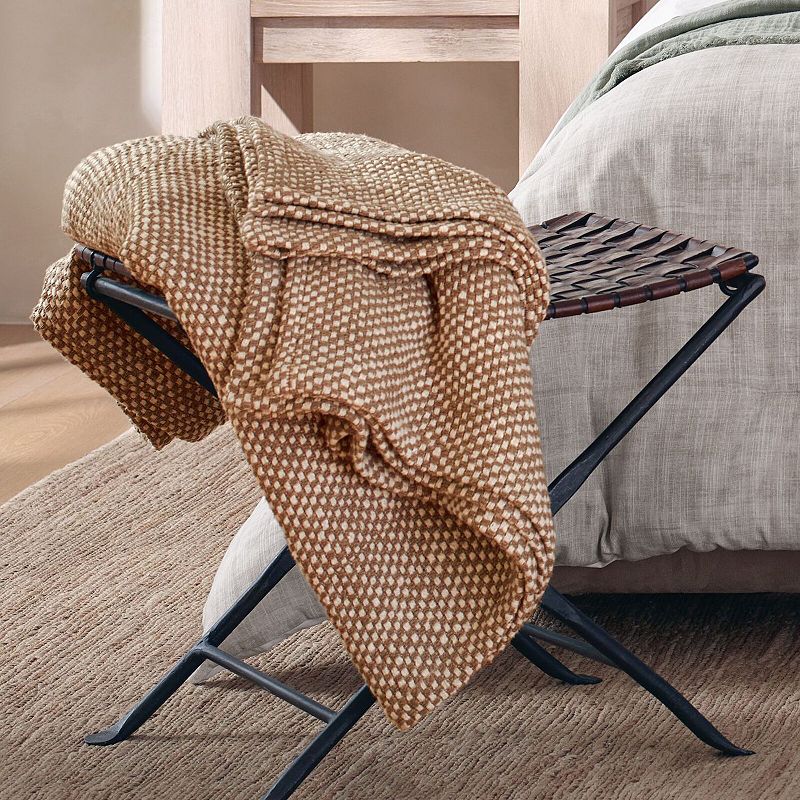 Nate Home by Nate Berkus Two-Tone Cotton Bed Blanket