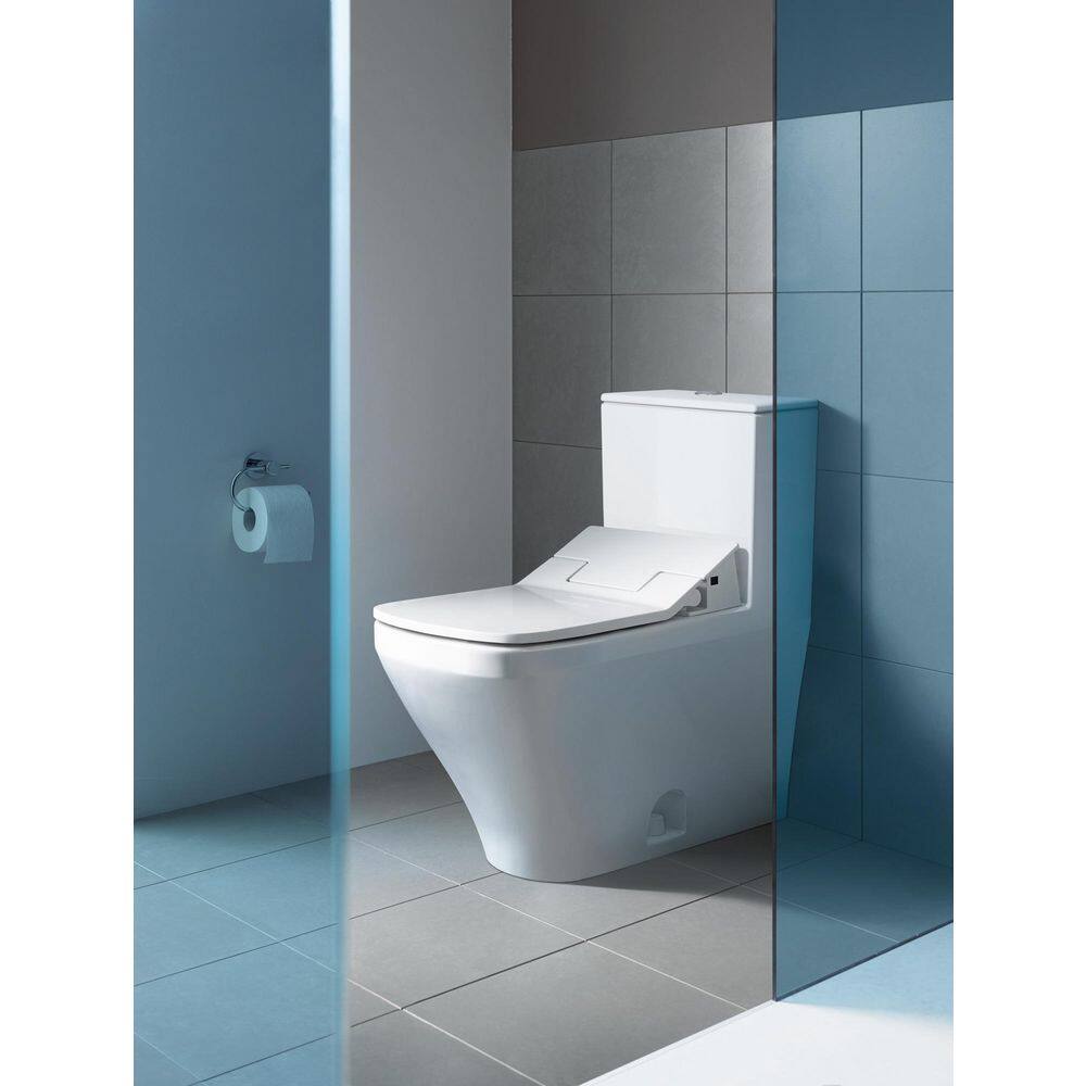 Duravit SensoWash Slim Electric Bidet Seat for Elongated Toilet in White 611200001001300