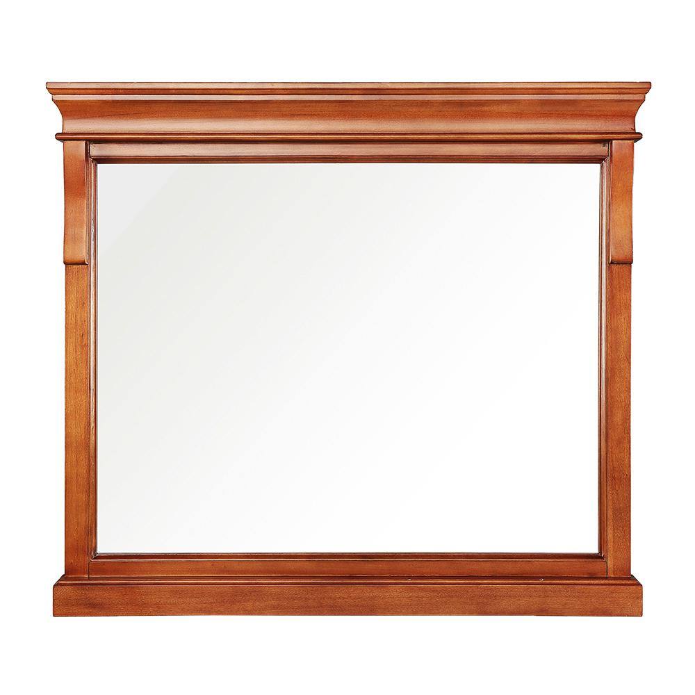 Home Decorators Collection 36 in. W x 32 in. H Framed Rectangular Bathroom Vanity Mirror in Warm Cinnamon NACM3632