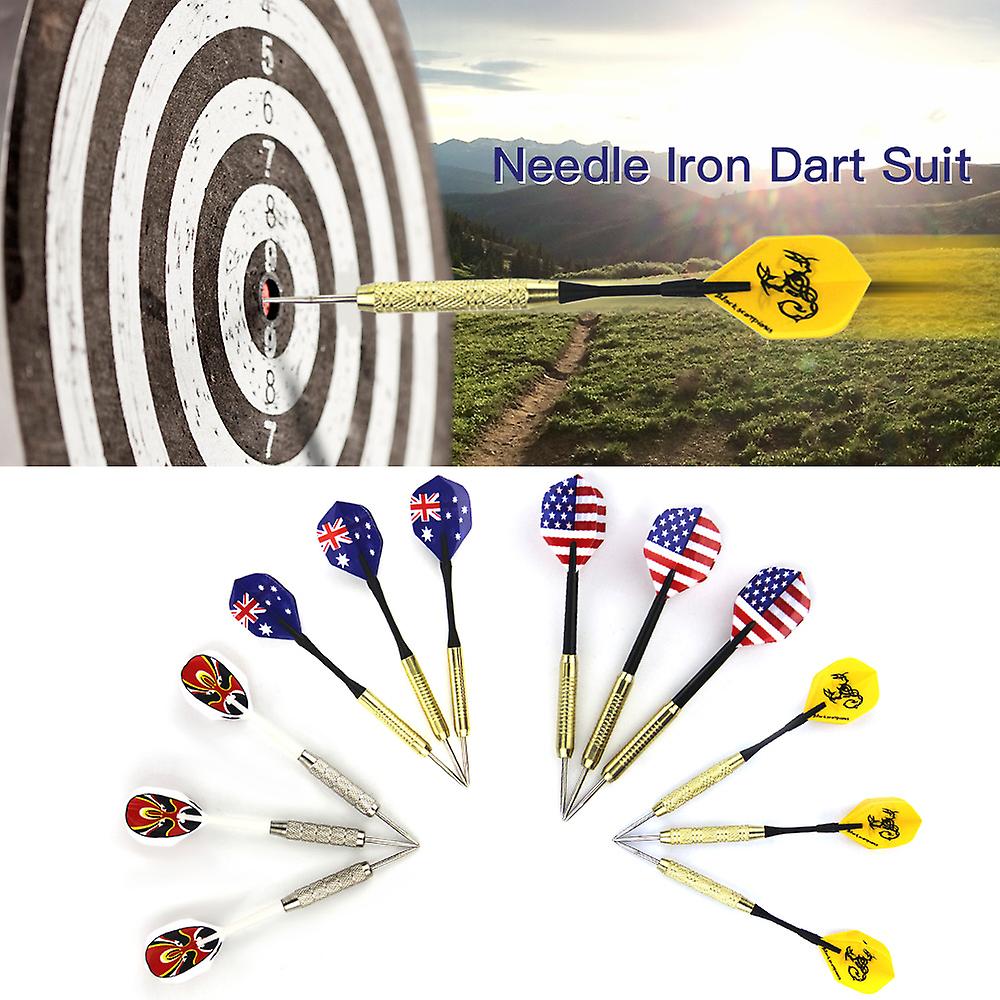 3pcs Needle Darts Indoor Sports Game Iron Dart Training Fitness Security Hard Darts Suit  Bs-90