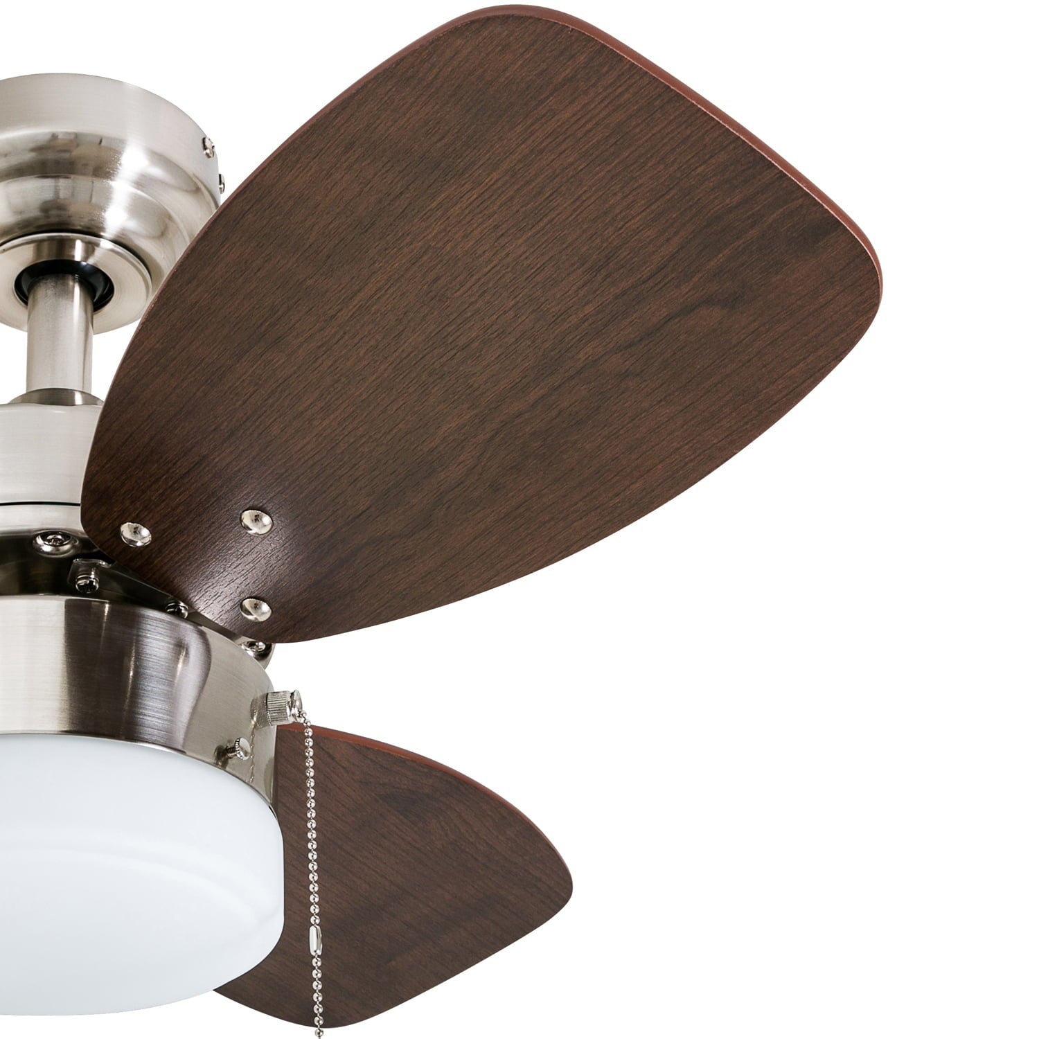 Honeywell Ocean Breeze 30-InchBrushed Nickel Small 3 Blade LED Ceiling Fan with Light