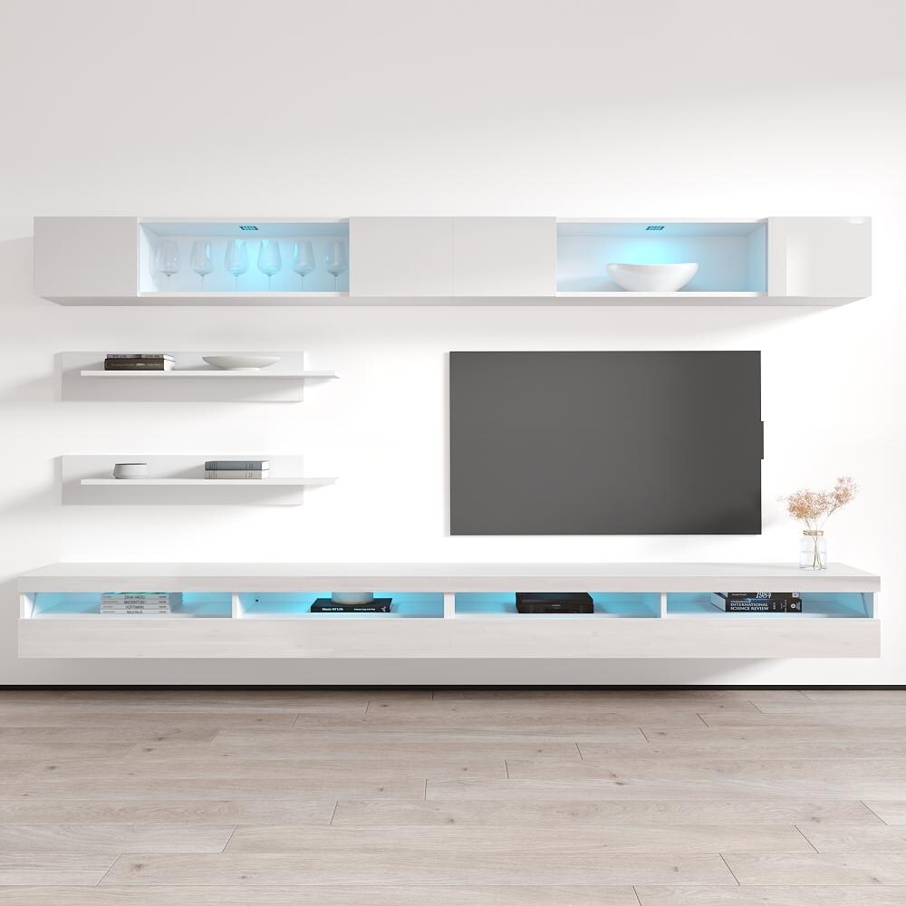 Fly I3 35TV Wall Mounted Floating Modern Entertainment Center