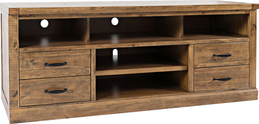 Telluride TV Console   Rustic   Entertainment Centers And Tv Stands   by HedgeApple  Houzz