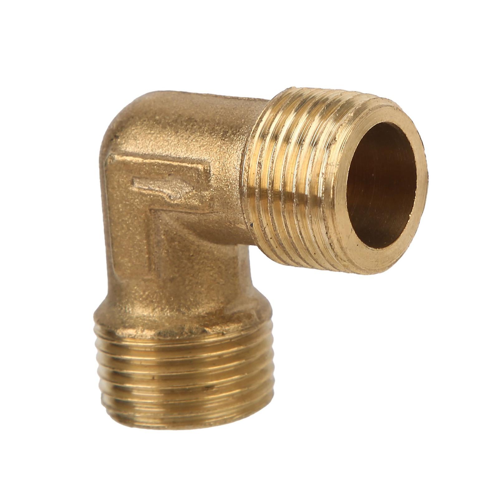 Right Angle Pipe Joint Brass Pump Check Valve Connection Elbow Air Compressor Fittings G3/8