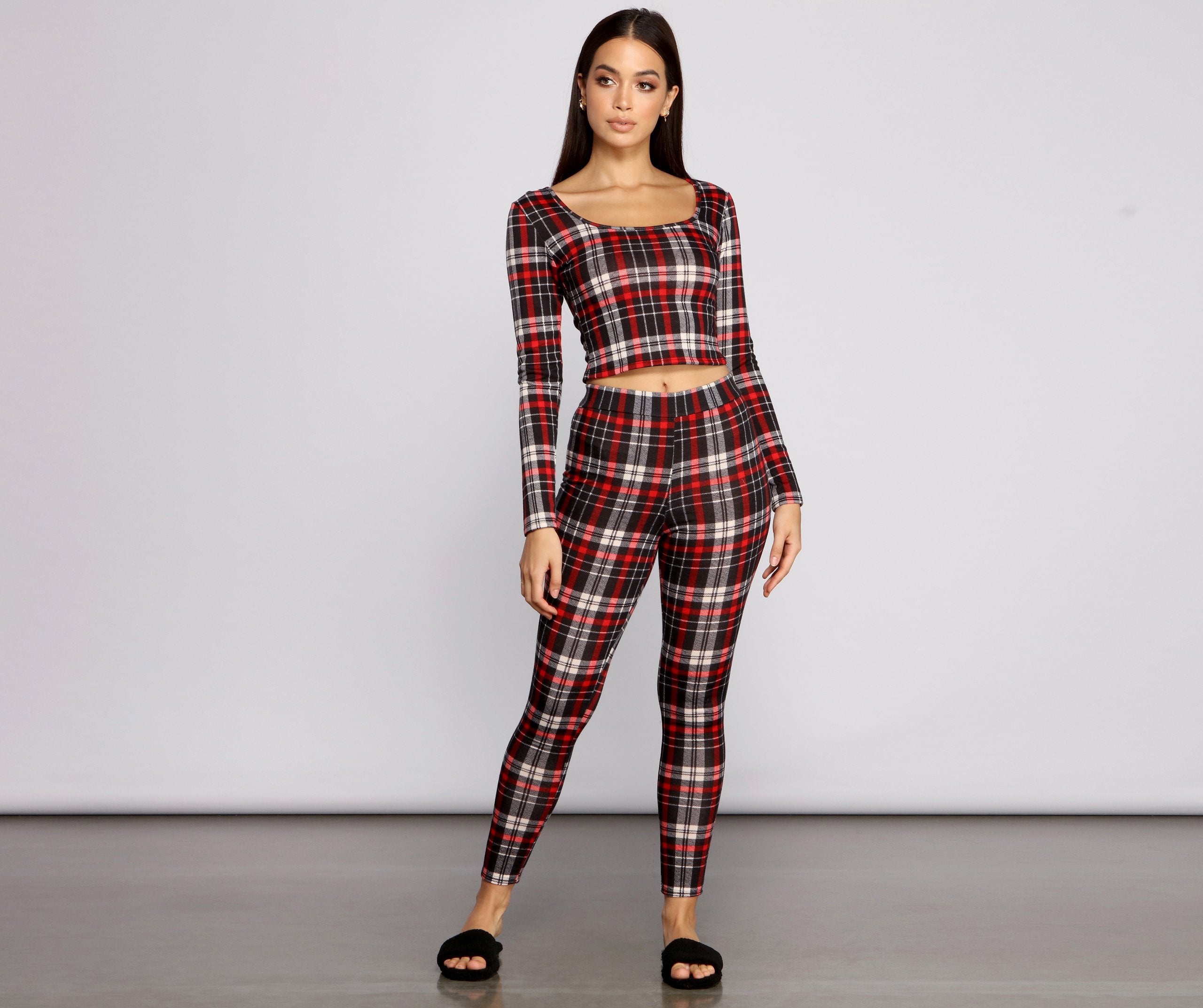 Classic Plaid Pajama Leggings