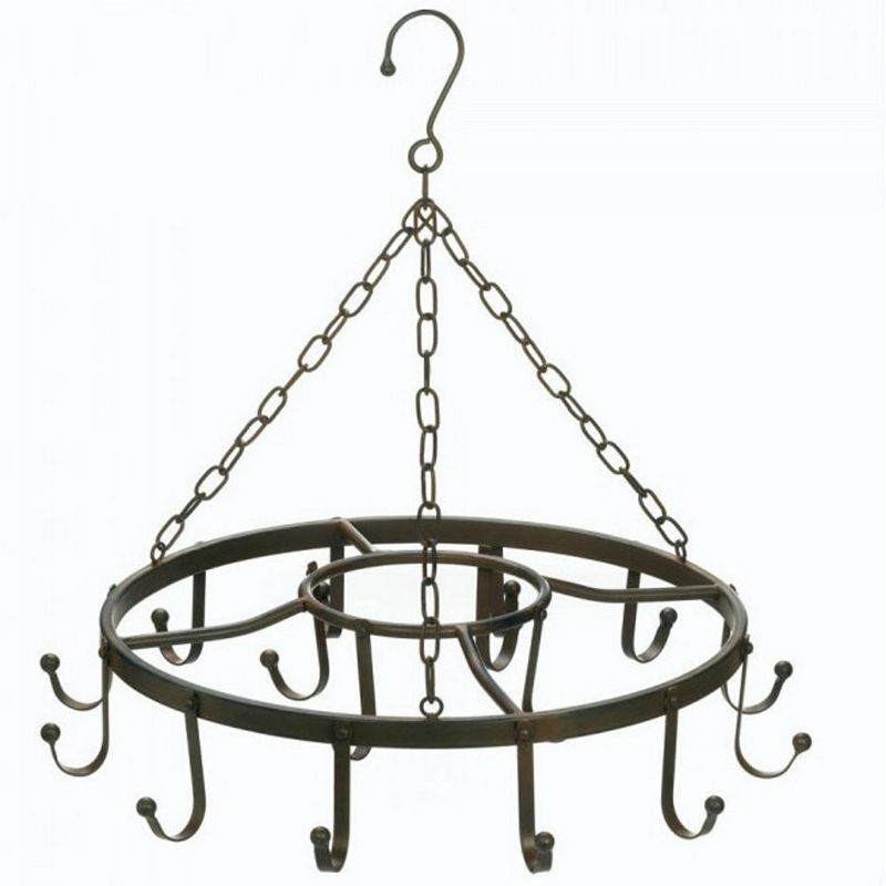 Circular Iron Hanging Pot Rack