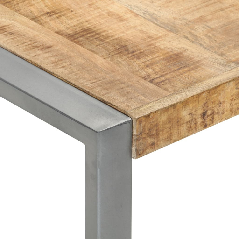 vidaXL Rough Mango Wood Coffee Table 70.9 quotx35.4 quotSide Couch Tea Accent Table   Industrial   Coffee Tables   by vidaXL LLC  Houzz