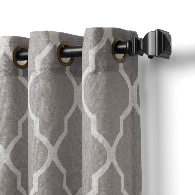 Medalia Room Darkening Geometric Window Curtain Panel Elrene Home Fashions