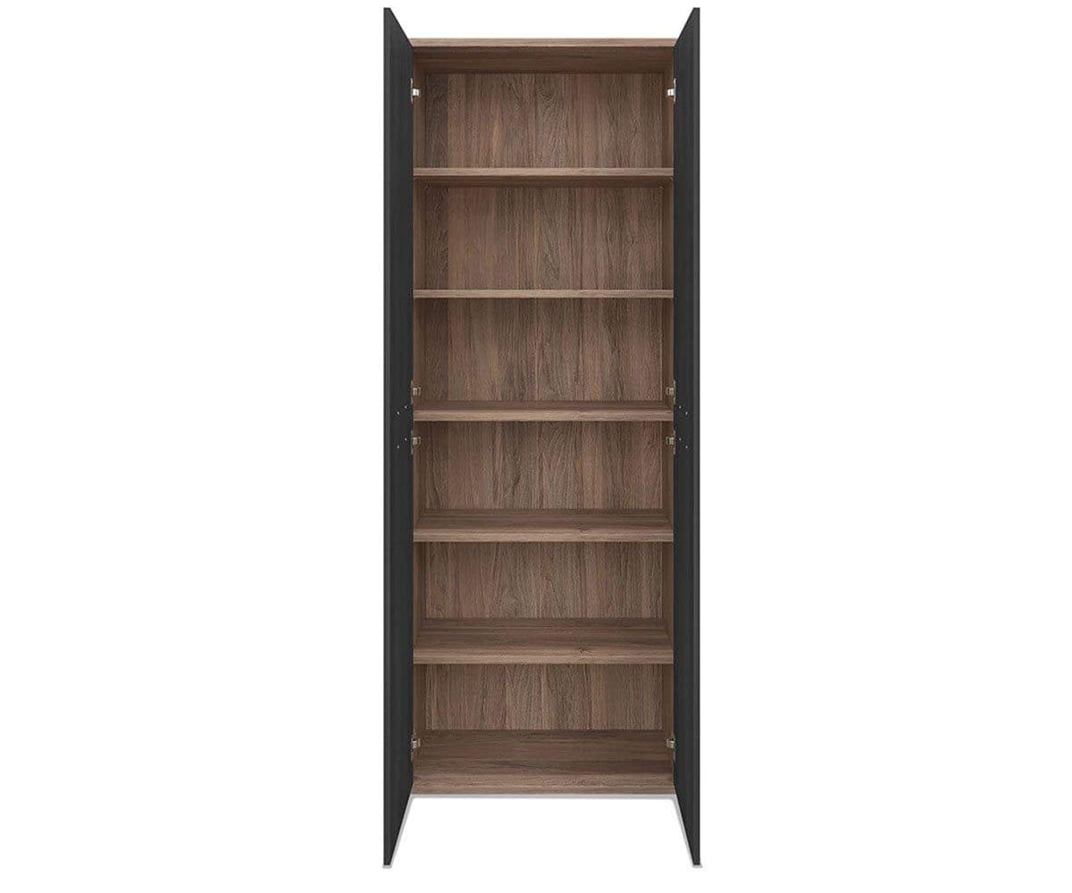 Arren High Bookcase with Doors