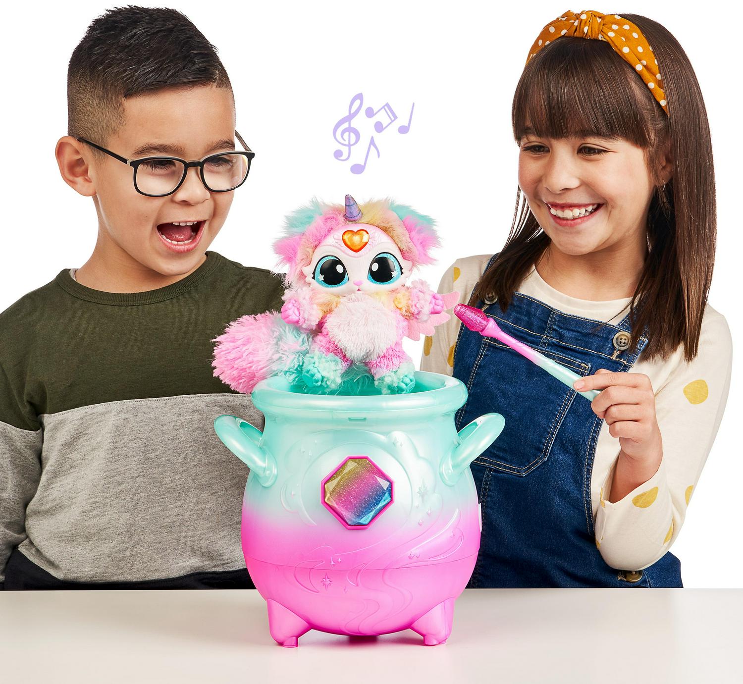 Magic Mixies Magical Misting Cauldron with Exclusive Interactive 8 inch Rainbow Plush Toy and 50+ Sounds and Reactions Toys for Kids Ages 5+  Crowdfused