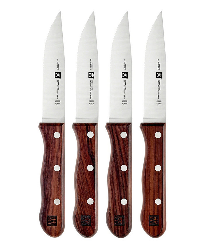 Zwilling 4-Piece Steakhouse Steak Knife Set with Storage Case