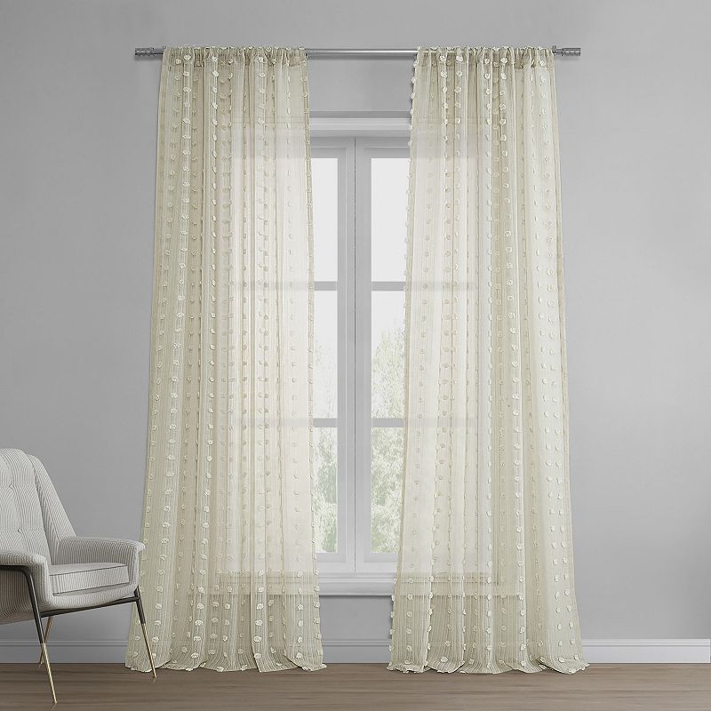 EFF Strasbourg Dot Patterned Sheer Curtain