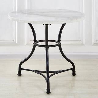 Steve Silver Claire White Marble Cafe Table CR340T