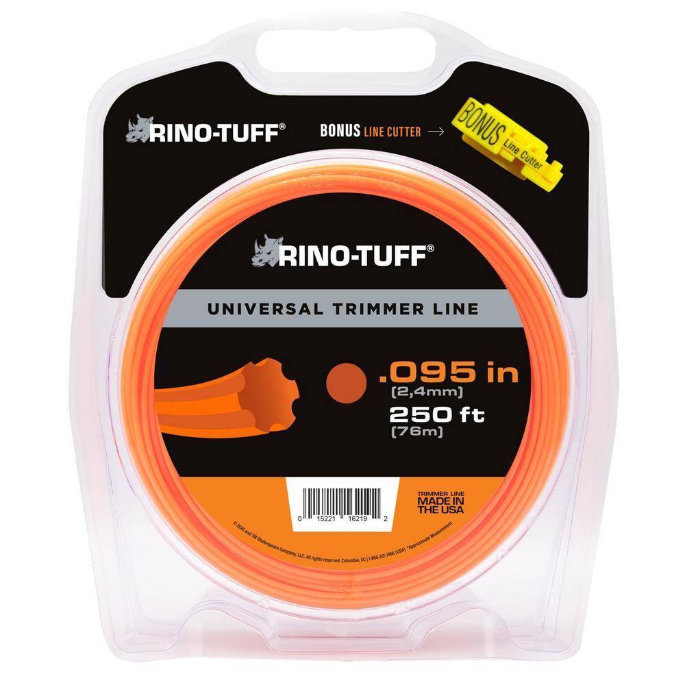 Rino-Tuff Universal Fit .095 in. x 250 ft. Gear Replacement Line for Gas and Select Cordless String Grass TrimmerLawn Edger 16219A