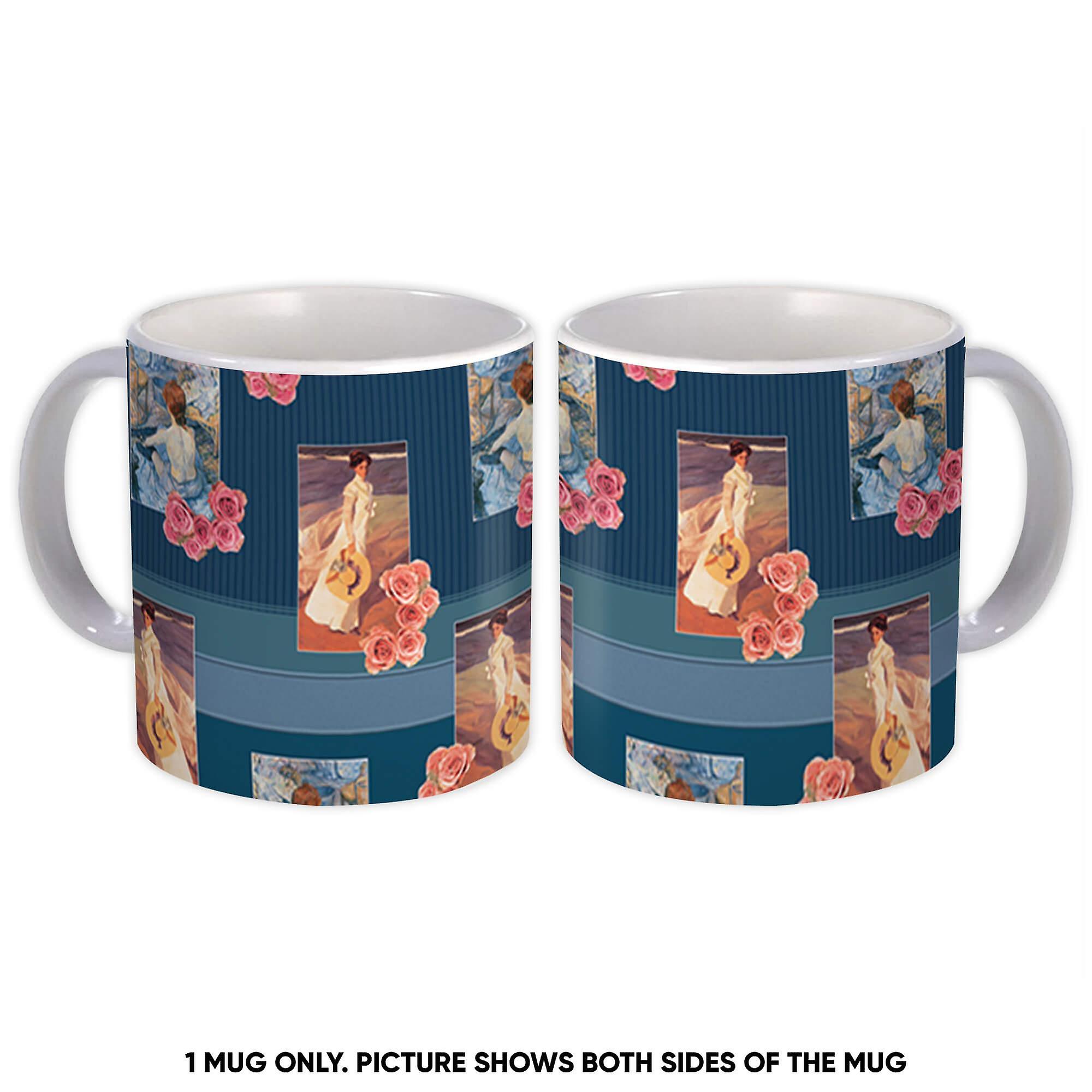 Gift Mug: Monet Paintings Roses Art