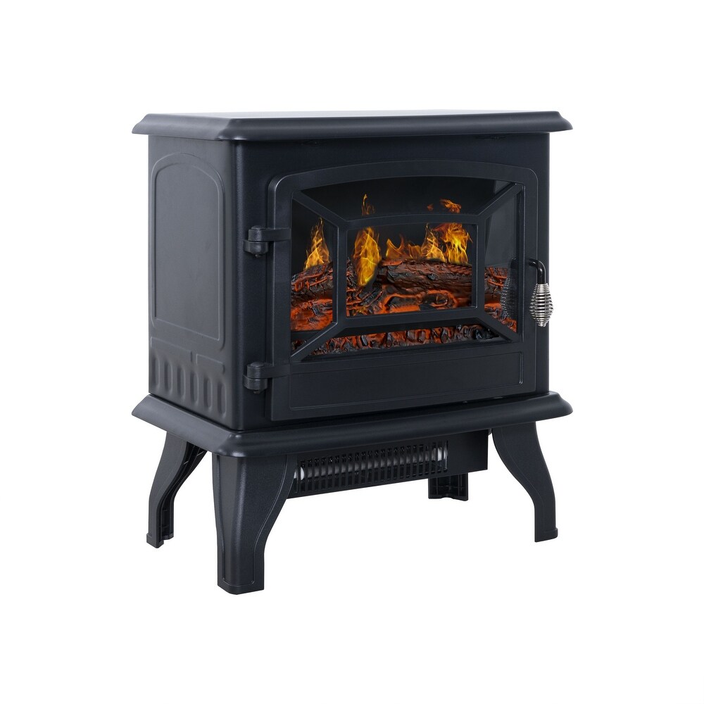 TOOLKISS Flame Effect Electric Fireplace with Timer Function