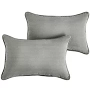 Sorra Home Indoor Outdoor 26 in. x 16 in. Corded Pillows 2-Piece Set