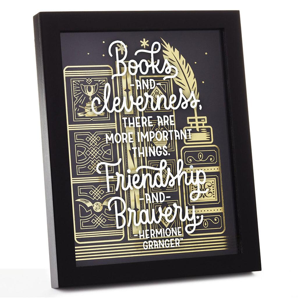 Hallmark  Harry Potter™ Friendship and Bravery Hermione Granger™ Framed Quote Sign, 8x10