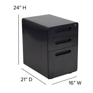 Carnegy Avenue Black Filing Cabinet CGA-442983-BL-HD