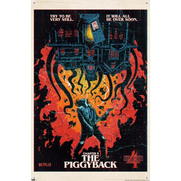 Trends International Netflix Stranger Things Season 4 The Piggyback Unframed Wall Poster Prints