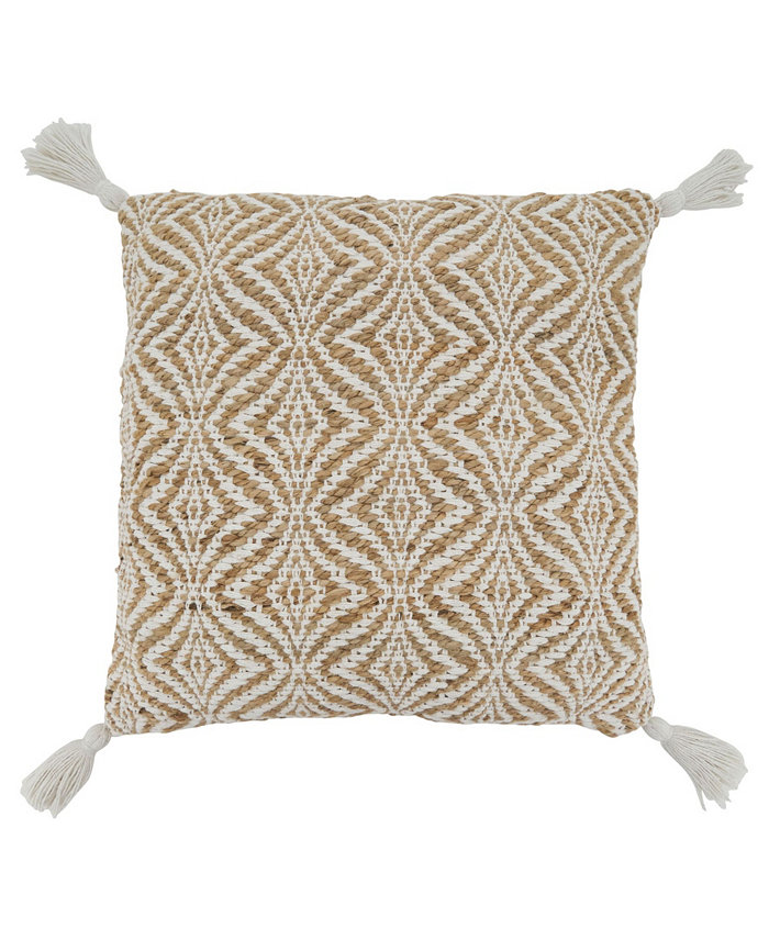 Saro Lifestyle Tasseled Decorative Pillow， 20