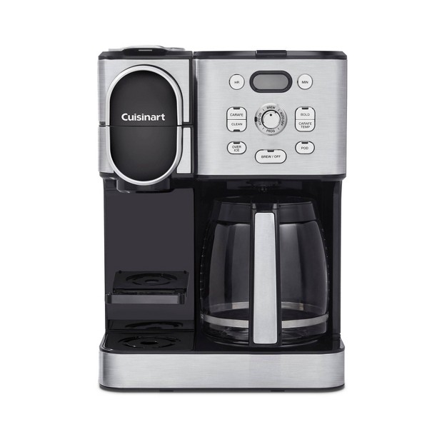 Cuisinart 12 Cup Coffee Maker And Single serve Brewer Stainless Steel Ss 16