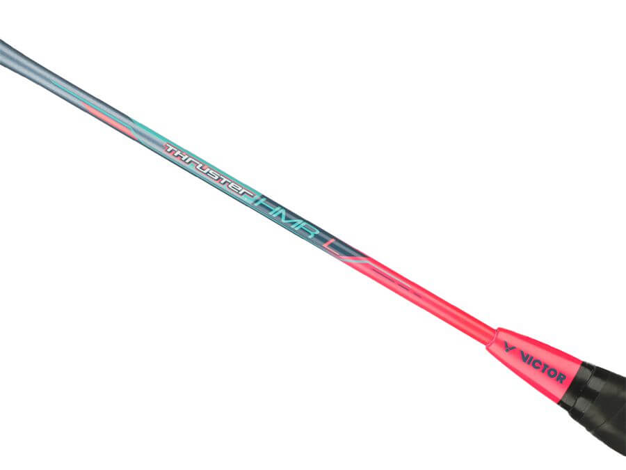 Victor Thruster K Hammer Light Badminton Racket (Grey/Pink) - Pre-Strung