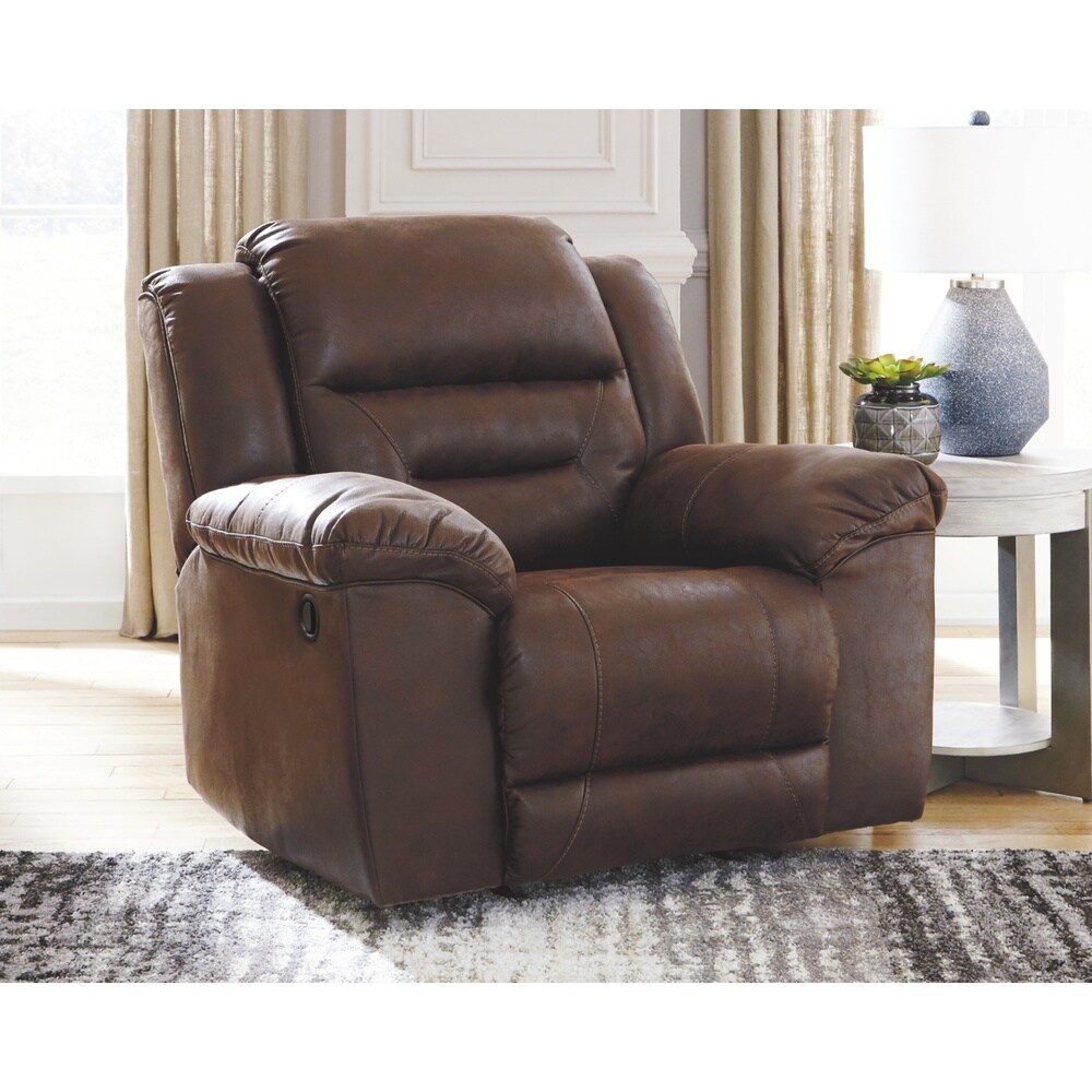 Stoneland Contemporary Rocker Recliner Chocolate