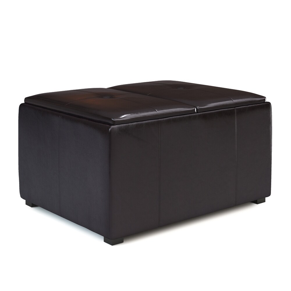 WYNDENHALL Franklin Wide Contemporary Table Ottoman