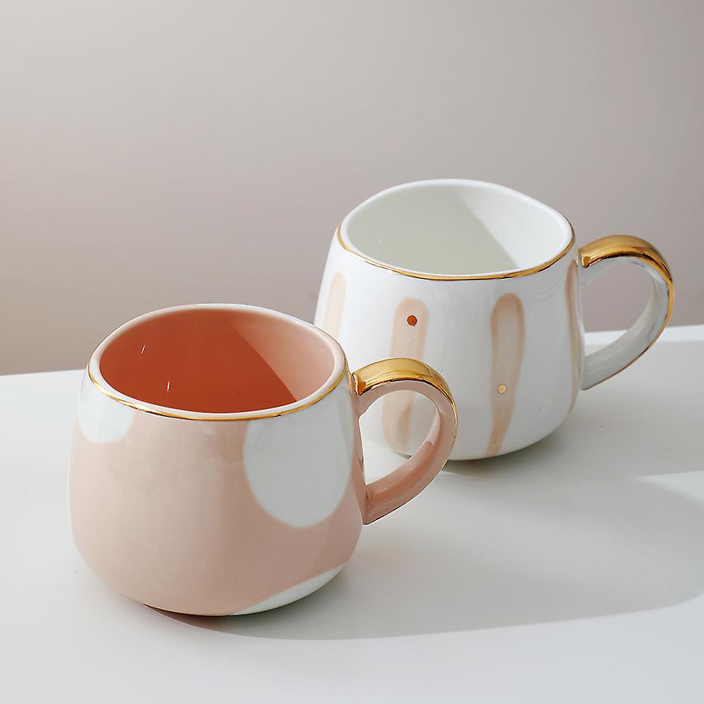 Ceramic Coffee Mug Cup Perfect For Hot Chocolate， Cappuccino， Tea， Cocoa， Cereal， Unique Design For Men And Women To Use In Restaurant， Office， Cafe，