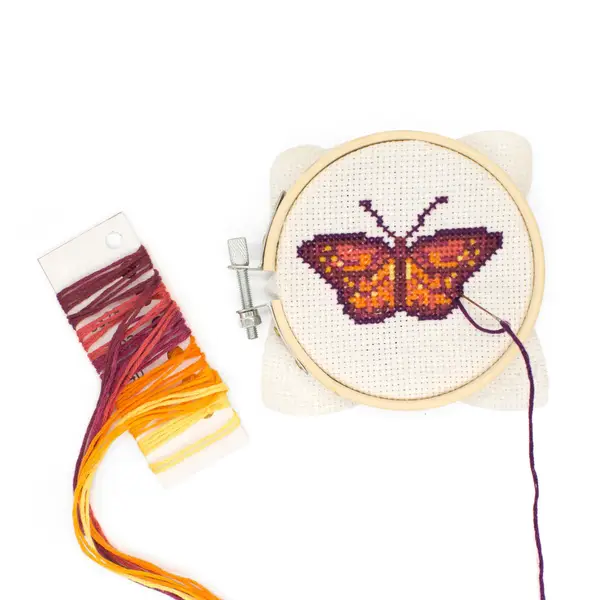 Kikkerlan Butterfly Mini Cross Stitch Embroidery Kit