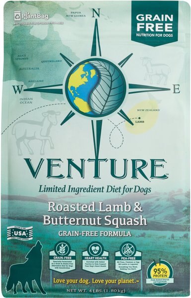 Earthborn Holistic Venture Roasted Lamb and Butternut Squash Limited Ingredient Diet Grain-Free Dry Dog Food