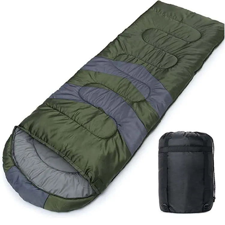 Customized Waterproof Lightweight Camping Hiking Envelope Sleeping Bag Cotton Winter Water Proof Sleeping Bags for Adults