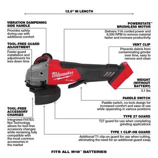 MW M18 FUEL 18V Lithium-Ion Brushless Cordless Combo Kit (7-Tool) wM18 FUEL Multi Tool 3697-27-2836-20