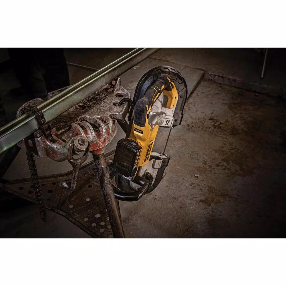 DEWALT 20-Volt MAX Cordless Brushless 5 in. Dual Switch Bandsaw with (2) 20-Volt Batteries 5.0Ah and Charger and#8211; XDC Depot