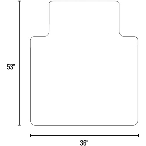 E.S. Robbins Sit or Stand Mat with Lip - Pile Carpet - 53