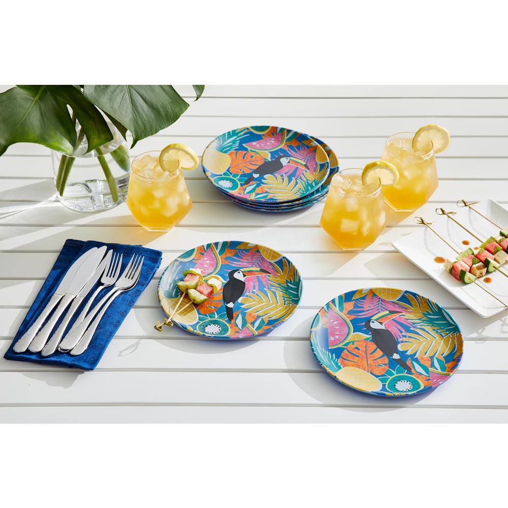 StyleWell Taryn Melamine Accent Plates in Toucan (Set of 6) AA5479TOU