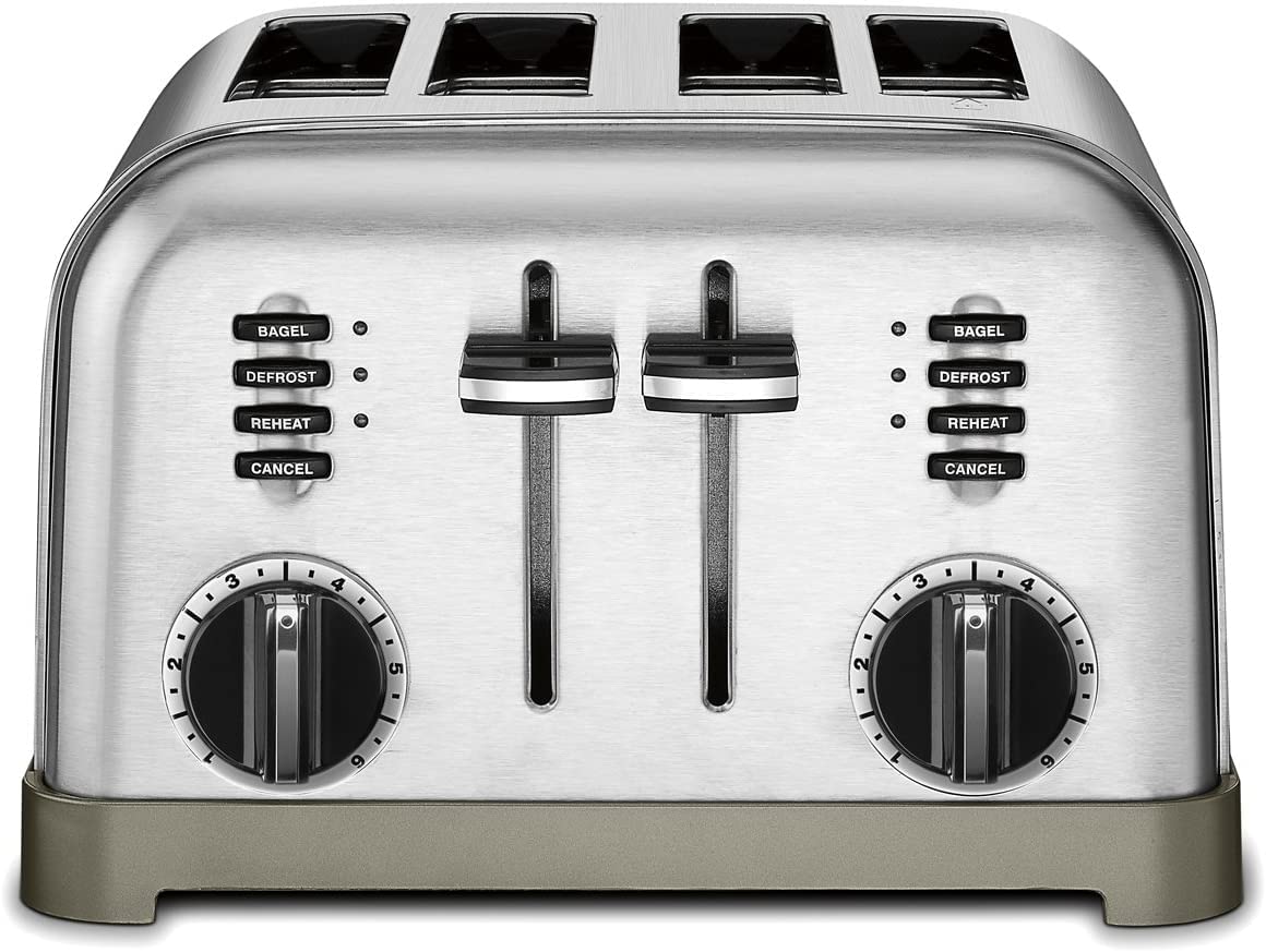 Cuisinart CPT-180P1 Metal Classic 4-Slice Toaster， Brushed Stainless