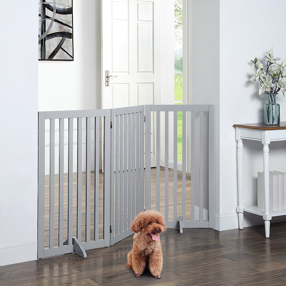 Unipaws 3 Panel Free Standing Dog Gate