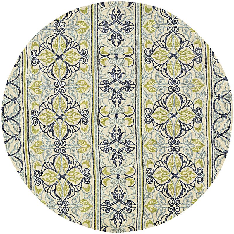 Couristan Covington Pegasus Floral Striped Indoor Outdoor Rug