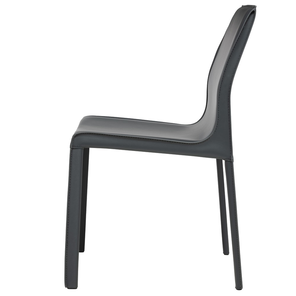 STAN Modern Leather Side Chair